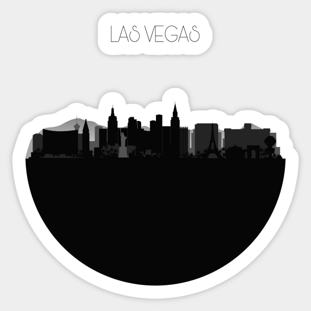 Las Vegas Skyline Sticker by inspirowl